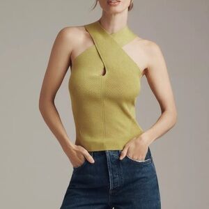 Anthropologie Sweater Halter Top, Size L- NWT